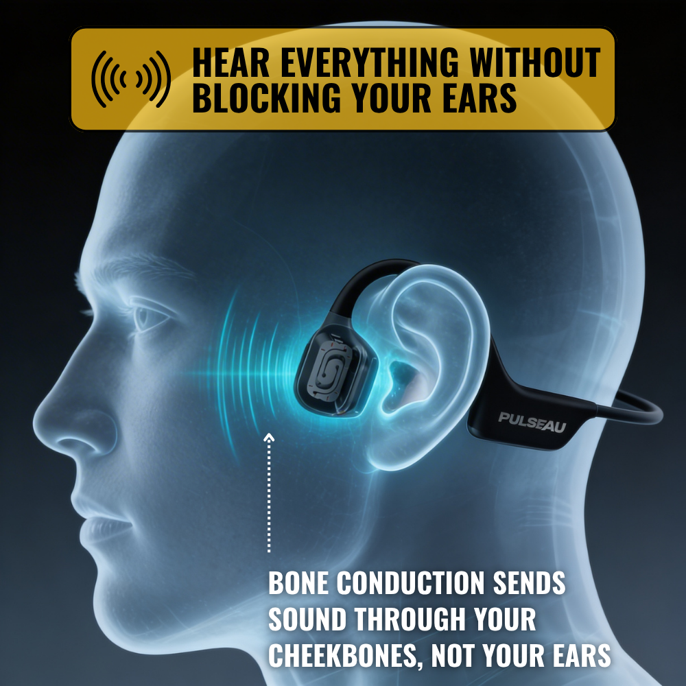 PulseAU Pro - Bone Conduction Headphones PulseAU