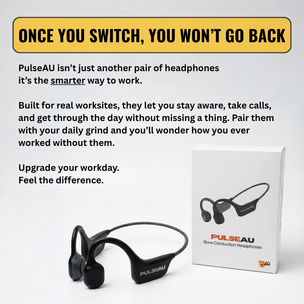PulseAU Pro - Bone Conduction Headphones PulseAU